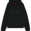 Cotton-terry hoodie with graphic print and embroidered logo Cotton-terry hoodie with graphic print and embroidered logo