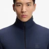 Cotton-terry jacket with logo patch
