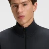 Cotton-terry jacket with logo patch