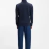 Cotton-terry jacket with logo patch