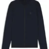 Cotton-terry jacket with logo patch