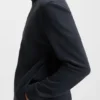 Cotton-terry jacket with logo patch
