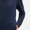 Cotton-terry jacket with logo patch