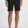 Cotton-terry shorts with logo and stripe