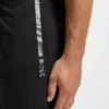 Cotton-terry shorts with logo and stripe