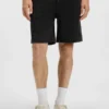 Cotton-terry shorts with logo patch