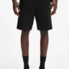 Cotton-terry shorts with logo patch