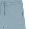 Cotton-terry shorts with logo patch