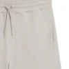Cotton-terry shorts with logo patch