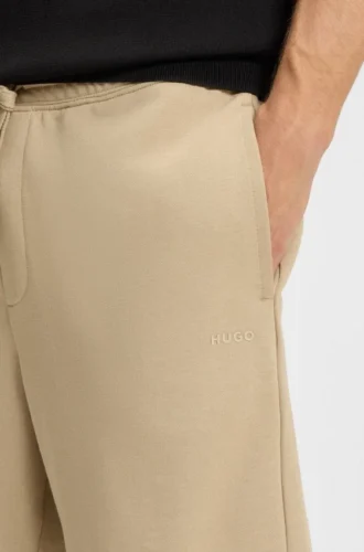 Cotton-terry shorts with logo print