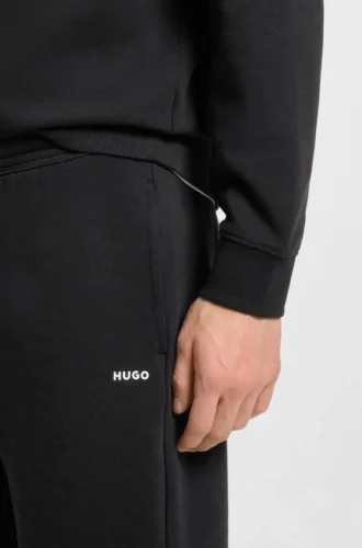 Cotton-terry shorts with logo print