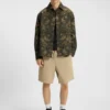 Cotton-terry shorts with logo print