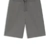 Cotton-terry shorts with logo print