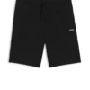 Cotton-terry shorts with logo print