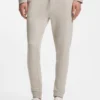 Cotton-terry sweatpants with logo patch