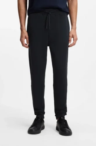 Cotton-terry sweatpants with logo patch Cotton-terry sweatpants with logo patch