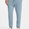 Cotton-terry sweatpants with logo patch