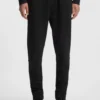 Cotton-terry sweatpants with logo patch