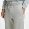 Cotton-terry sweatpants with logo patch