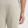 Cotton-terry sweatpants with logo patch