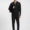 Cotton-terry sweatpants with logo patch
