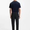 Cotton-terry sweatpants with logo patch