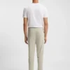 Cotton-terry sweatpants with logo patch