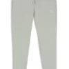 Cotton-terry sweatpants with logo patch