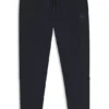 Cotton-terry sweatpants with logo patch