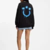 Cotton-terry sweatshirt with Happy HUGO