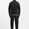 Cotton-terry sweatshirt with logo and signature stripes