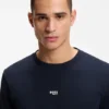 Cotton-terry sweatshirt with logo and signature stripes