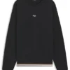 Cotton-terry sweatshirt with logo and signature stripes