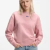 Cotton-terry sweatshirt with logo badge