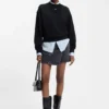 Cotton-terry sweatshirt with logo badge
