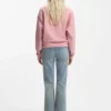 Cotton-terry sweatshirt with logo badge