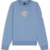 Cotton-terry sweatshirt with tennis artwork