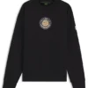 Cotton-terry sweatshirt with tennis artwork
