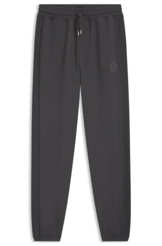 Cotton-terry tracksuit bottoms with Double B monogram