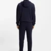 Cotton-terry zip-up hoodie with logo label