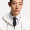 Cotton-terry zip-up hoodie with logo print