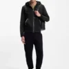 Cotton-terry zip-up hoodie with signature-stripe trims Cotton-terry zip-up hoodie with signature-stripe trims