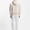 Cotton-terry zip-up hoodie with signature-stripe trims Cotton-terry zip-up hoodie with signature-stripe trims