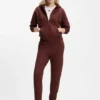 Cotton-terry zip-up hoodie with stacked-logo embroidery Cotton-terry zip-up hoodie with stacked-logo embroidery