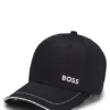 Cotton-twill cap with contrast trim and embroidered logo Cotton-twill cap with contrast trim and embroidered logo