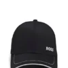 Cotton-twill cap with contrast trim and embroidered logo Cotton-twill cap with contrast trim and embroidered logo
