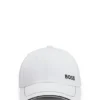 Cotton-twill cap with contrast trim and embroidered logo Cotton-twill cap with contrast trim and embroidered logo