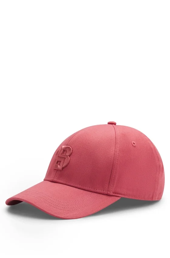 Cotton-twill cap with embroidered Double B monogram Cotton-twill cap with embroidered Double B monogram