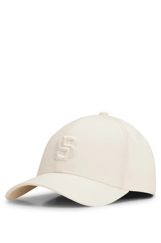 Cotton-twill cap with embroidered Double B monogram Cotton-twill cap with embroidered Double B monogram