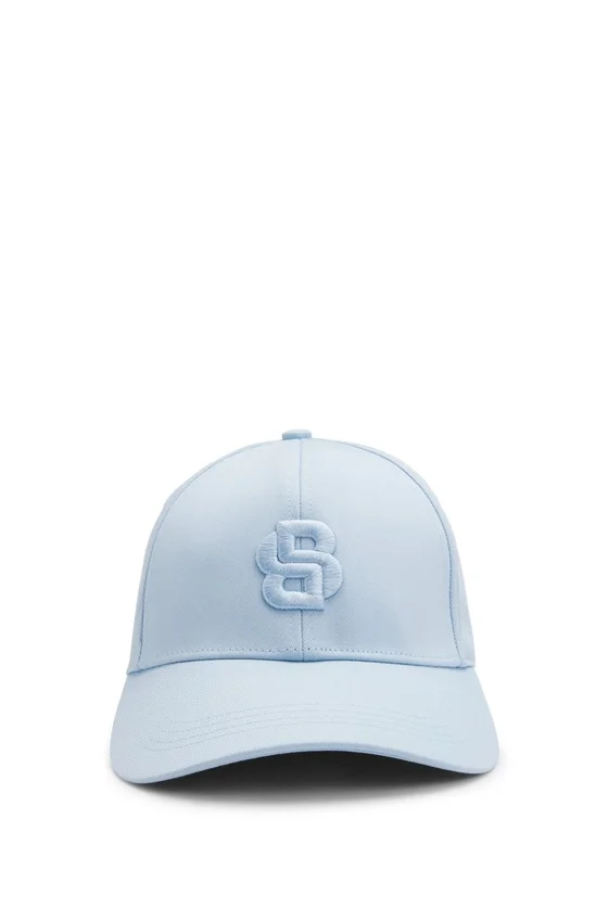 Cotton-twill cap with embroidered Double B monogram Cotton-twill cap with embroidered Double B monogram